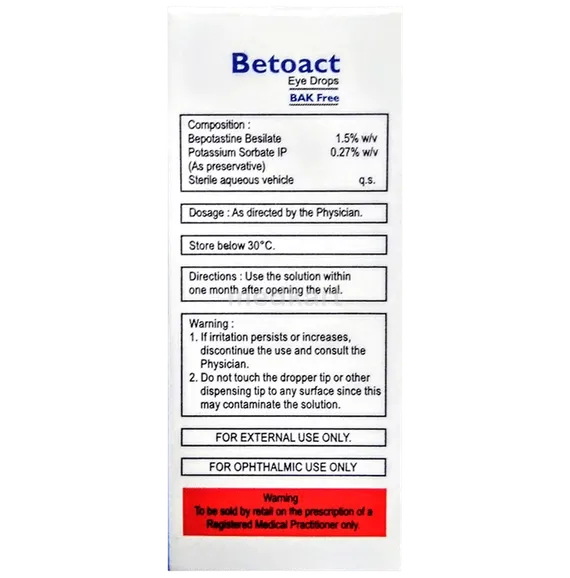 betoact eye drops 5 ml